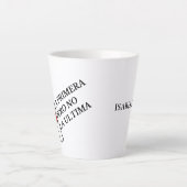 Tasse Latte Citation espagnole Papillon portant diplôme Grad (Devant)