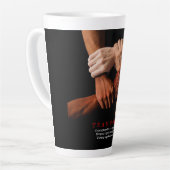 Tasse Latte Citation Inspirationnelle Motivationnelle (Angle gauche)