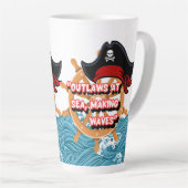 Tasse Latte citation pirate (Angle droit)