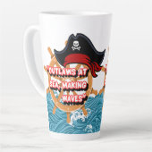 Tasse Latte citation pirate (Angle gauche)