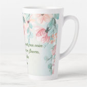 Tasse Latte Citation Rumi de la pluie (Droite)