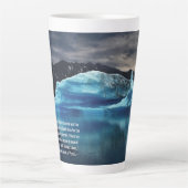 Tasse Latte Citation scientifique et photo de la nature d'Iceb (Devant)