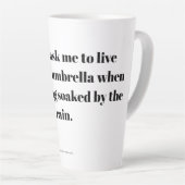 Tasse Latte Citation stimulante (Angle droit)