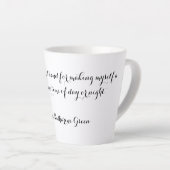 Tasse Latte Citation verte Tea Anna Katharine (Angle droit)