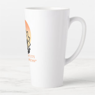 Tasse Latte Citation Yoga Respirer la Paix Expirer le Stress