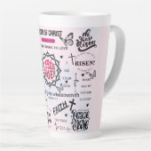 Tasse Latte Citations chrétiennes inspirantes (Angle droit)