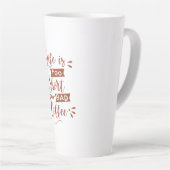 Tasse Latte Citations de café typographie (Angle droit)