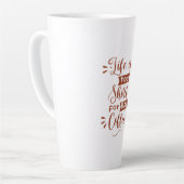 Tasse Latte Citations de café typographie (Angle gauche)