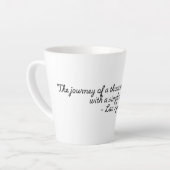 Tasse Latte "Citations pour la collection Life" Lao Tzu (Angle gauche)