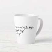 Tasse Latte "Citations pour la collection Life" Lao Tzu (Angle droit)