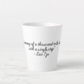 Tasse Latte "Citations pour la collection Life" Lao Tzu (Devant)