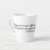 Tasse Latte "Citations pour la collection Life" Winston Church (Angle gauche)