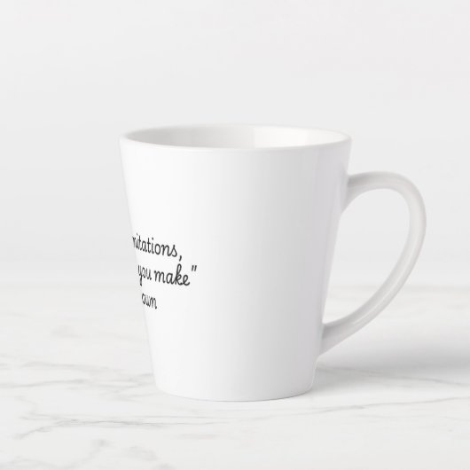 Tasse Latte "Citations pour la collection Vie" Les Brown (Droite)