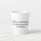 Tasse Latte "Citations pour la collection Vie" Les Brown (Devant)