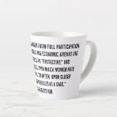 Tasse Latte Citations Rbg, Rbg Mug, Ruth Bader Ginsburg (Angle droit)