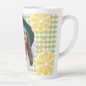 Tasse Latte Citron Gingham fraîchement diplômé (Droite)
