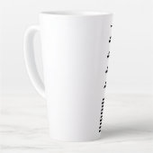 Tasse Latte Citron Plante rayures noires (Angle gauche)