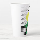 Tasse Latte Citron Plante rayures noires (Devant)