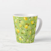 Tasse Latte citrons aquarelle 22 (Angle droit)