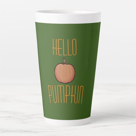 Tasse Latte Citrouille automne (Devant)