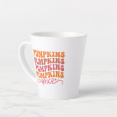 Tasse Latte Citrouille Citrouille Citrouille Citrouille Épice (Angle gauche)