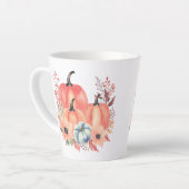 Tasse Latte Citrouille d'aquarelle de automne Boho (Angle gauche)