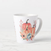 Tasse Latte Citrouille d'aquarelle de automne Boho (Angle droit)