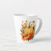 Tasse Latte Citrouille d'automne (Angle droit)