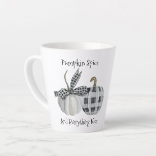 Tasse Latte Citrouille de Buffalo d'automne moderne