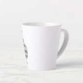 Tasse Latte Citrouille de Buffalo d'automne moderne (Angle droit)