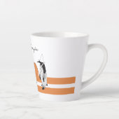 Tasse Latte Citrouille de dessin mignon Penguin Drôle Hallowee (Droite)