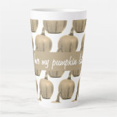 Tasse Latte Citrouille doré branché J'aime mon (Devant)
