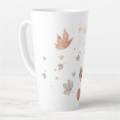 Tasse Latte Citrouille et Feuille d'automne (Angle gauche)