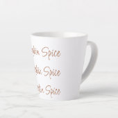 Tasse Latte Citrouille Spice Simple Style (Angle droit)