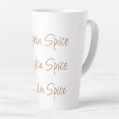 Tasse Latte Citrouille Spice Simple Stylo Typographie (Angle droit)
