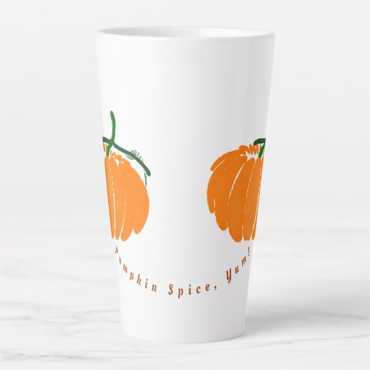 Tasse Latte Citrouille Spice, Yum ! (Devant)