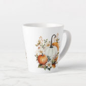 Tasse Latte Citrouilles d'automne (Angle droit)
