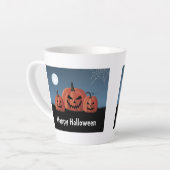 Tasse Latte Citrouilles Halloween (Angle gauche)