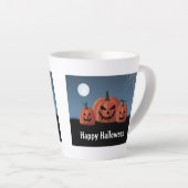 Tasse Latte Citrouilles Halloween (Angle droit)