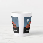 Tasse Latte Citrouilles Halloween (Devant)