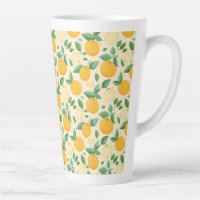 Citrus citron jaune motif de fruits tropicaux