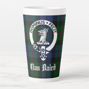 Tasse Latte Clan Baird Crest Badge & Tartan