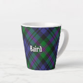 Tasse Latte Clan Baird Tartan (Angle droit)