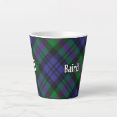 Tasse Latte Clan Baird Tartan (Devant)