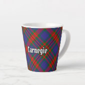 Tasse Latte Clan Carnegie Tartan (Angle droit)