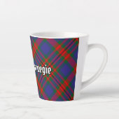 Tasse Latte Clan Carnegie Tartan (Droite)