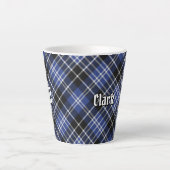 Tasse Latte Clan Clark Tartan (Devant)