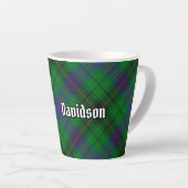 Tasse Latte Clan Davidson Tartan (Angle droit)