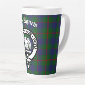 Tasse Latte Clan écossais Agnew Crest & Tartan (Angle droit)