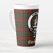 Tasse Latte Clan écossais Boyd Crest Badge & Tartan (Angle gauche)